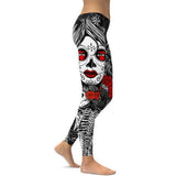 Skeleton Sugar Skull Leggings-Cloth-Beautyholic1.com-BeautyHolic1.com