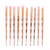 10pcs Unicorn Rainbow Makeup Brush Set