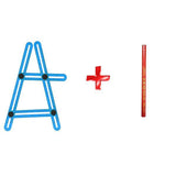 Multi-Ángulo De Regla De Cuatro Plegables-Tools & Gadgets-Prime4Choice.com-1 PLÁSTICO AZUL + 6 LÁPICES-Prime4Choice.com