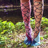 Women Mermaid Knee Socks-Socks-Prime4Choice.com-Prime4Choice.com