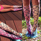 Women Mermaid Knee Socks-Socks-Prime4Choice.com-Prime4Choice.com