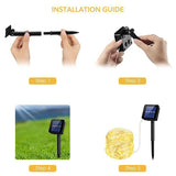 Outdoor Decorative Solar String Lights, 33ft 100 LED Lights-Lights Strip-Prime4Choice.com-Prime4Choice.com