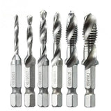 6PCS High-Speed Steel Thread Spiral Screw Kit-Home Tools-Prime4Choice.com-Silver-Prime4Choice.com
