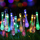 Waterproof Solar Powered Raindrop String Light-Lights-Prime4Choice.com-Multi-color-Prime4Choice.com