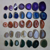 Natural Sliced Dyed Agate Coaster