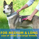 Dematting Comb with 2 Sided Undercoat Rake for Cats & Dogs