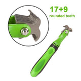 Dematting Comb with 2 Sided Undercoat Rake for Cats & Dogs