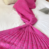 Handmade Knitted Mermaid Tail Blanket-Home & Garden-Prime4Choice.com-Prime4Choice.com