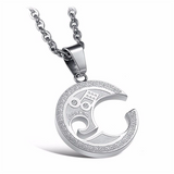 Lovers Puzzle Note Silver Necklace-Beauty & Fashion-Prime4Choice.com-Prime4Choice.com