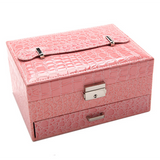 Crocodile Pattern Jewelry Box-Jewelry Box-Prime4Choice.com-Pink-Square-Prime4Choice.com