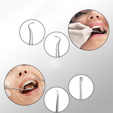 8PCS Floss Stainless Steel Dental Pick Tool Set
