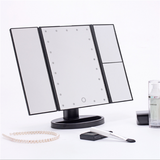 Folding Touch screen 3 panels LED Make up Mirror