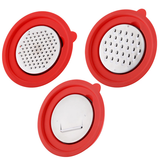 Silicon Rubber Handle Stainless Steel Bowl with Grater