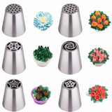 Cake & Cookie Decorating Flower Nozzles-Kitchen Utensils & Gadgets-Prime4Choice.com-Prime4Choice.com