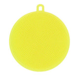 Round Silicone Dish Washing Sponge-Kitchen Cleaners-Prime4Choice.com-Yellow-Prime4Choice.com